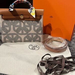 NIB Authentic Hermes Herbag Limited edition GHW